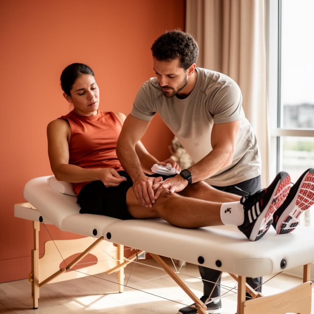 Soin ostéopathique sur un sportif au cabinet de Mimizan
